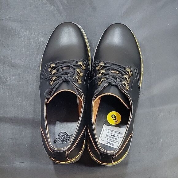 BRAND NEW DR MARTENS LEONA LOW BLACK VINTAGE SMOOTH HEELED SHOES - Picture 10 of 16